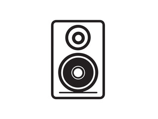 Fototapeta premium Clean vector illustration of a floorstanding speaker audio system