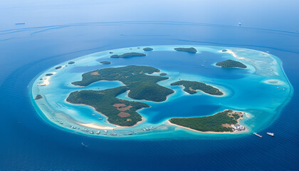 aerial view of the world