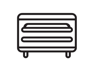 Minimal stylish food dehydrator line icon for stock image