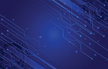 Modern Modern Technology Background with Circuit