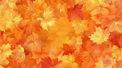 Warm golden hues fill autumn forest high resolution picture