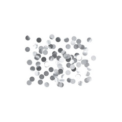 Silver confetti falling for a lavish celebration