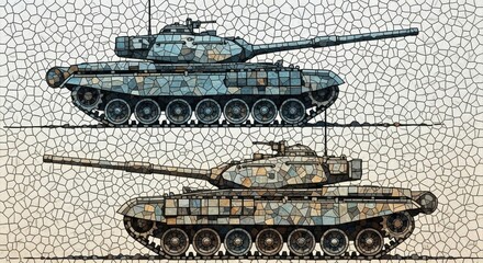 Military Vehicle Armored Combat Tanks Tracked Propulsion Systems