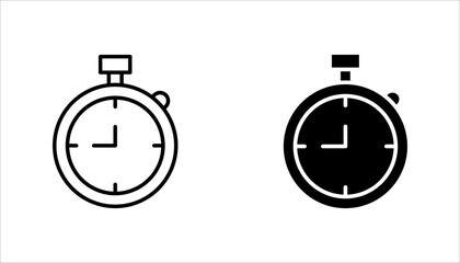 Fast response time clock vector symbol. quick, rush or faster work service icon. rapid delivery symbol.	
