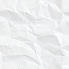 Obraz premium Textured White Wrinkled Surface Background, Realistic Crumpled Paper Aesthetic