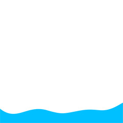 Light Blue Wave Border