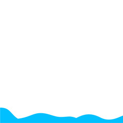 Light Blue Wave Border