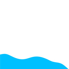 Light Blue Wave Border