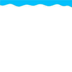 Light Blue Wave Border
