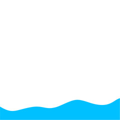 Light Blue Wave Border