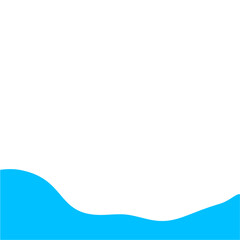 Obraz premium Light Blue Wave Border