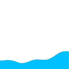 Light Blue Wave Border