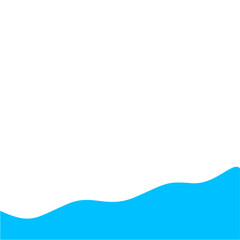 Light Blue Wave Border