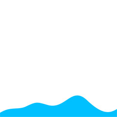 Light Blue Wave Border