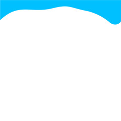 Light Blue Wave Border