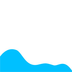 Light Blue Wave Border