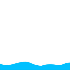 Light Blue Wave Border