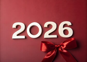 Celebrating the Arrival of the Year 2026 with Festive Cheer Background. 