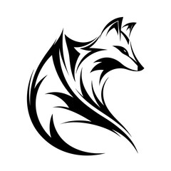 3d logo image on  the fox design jpg on white background