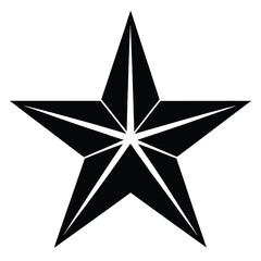 A 3D render of a shiny silver Christmas star decoration isolated on a white background