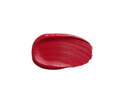 Vibrant red lipstick smear for beauty ads, cosmetic promotions, or makeup tutorials that need a touch of bold color and undeniable style