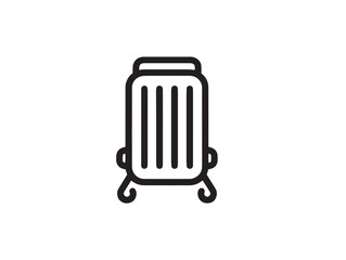 Portable Heater Minimal Line Art Icon with Modern Touch
