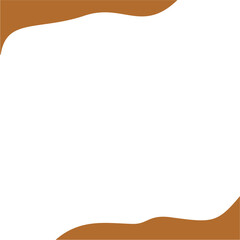 Obraz premium Chocolate Blob Border