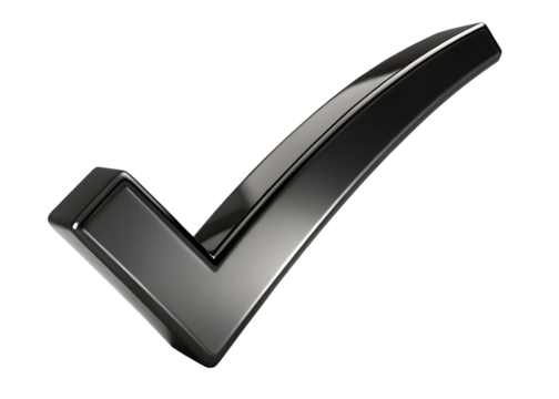 Shiny Check Mark Symbol Isolated on Background tick correct isolated on a transparent background