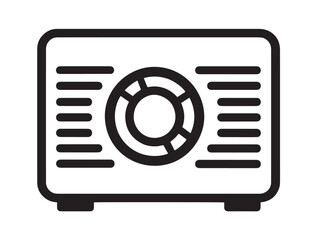 Modern Power Supply Minimalist Clean Vector Design