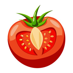 red tomato isolated