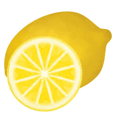 Sliced Lemon Illustration