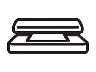 Elegant Scanner Outline Vector with Simple Minimal Appeal