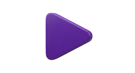 A purple play button on a stark black background    .ai generative, transparent background, white background. isolated on white background, png, jpeg, jpg.