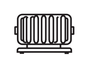 Innovative Smart Curtain Motor Clean Vector Line Art