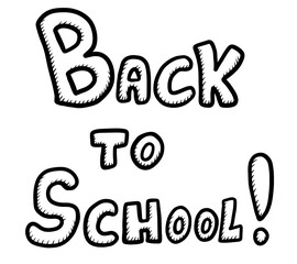 Cartoon Stylized Back to School Icon Doodle