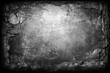 Obraz premium Cracked, textured grayscale surface
