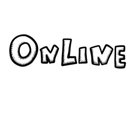 Cartoon Stylized Online Icon Doodle