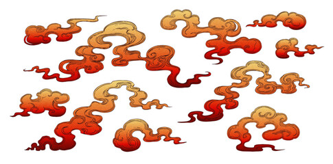 ぐにゃぐにゃ和雲セット_熱