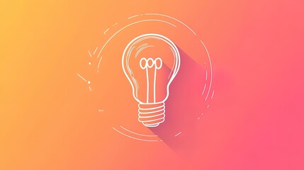 light bulb idea vector illustration