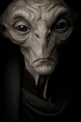 Alien Leader With Sharp Features Generative AI
