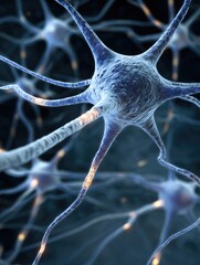 Closeup Electric Neural Network Generative AI
