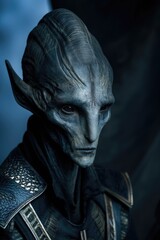 Alien Leader With Sharp Features Generative AI