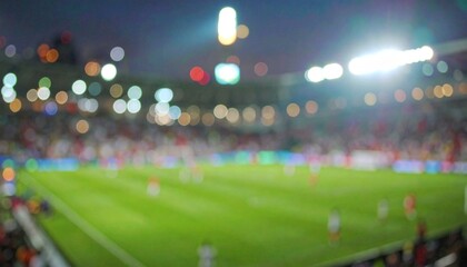 Blurry sports stadium