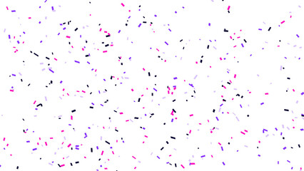 Vibrant Confetti Falling: Festive Celebration isolated on transparent, png background