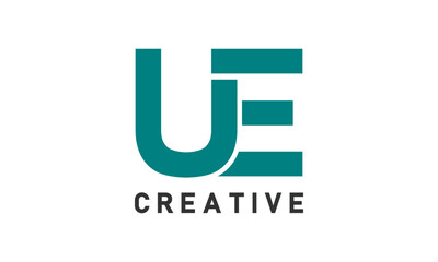 UE Letter Creative Design Logo Template