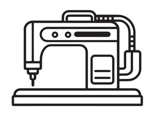 Clean Welding Machine Icon Graphic in Minimalist Artistic Form