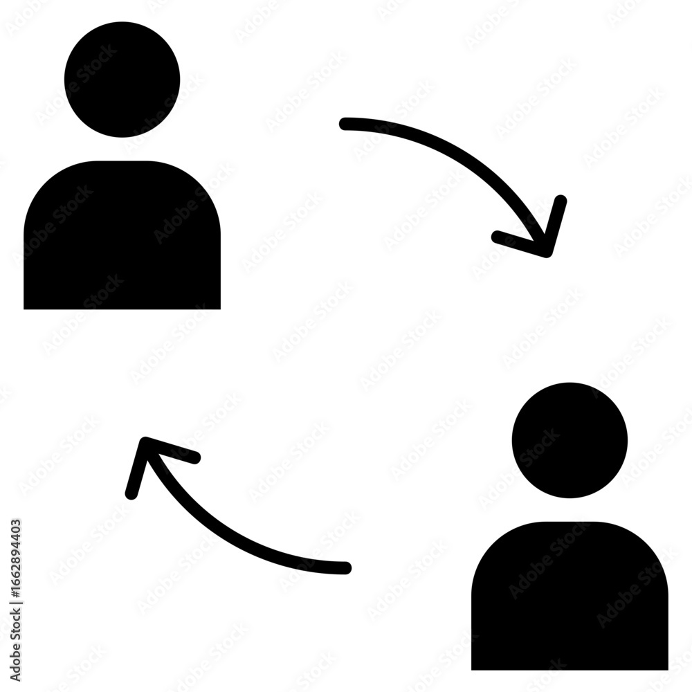 Poster sync icon element for design
