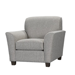Comfortable gray armchair stylish furniture for home interior design and decoration + clipping path. Furniture, interior object.