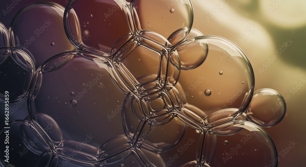 Aufkleber bubble structure with reflective surface