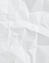 Fototapeta premium Simple Clean White Crumpled Sheet of Paper Texture Seamless Background